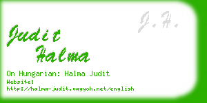 judit halma business card